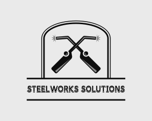 Welding Torch Steelworks logo design