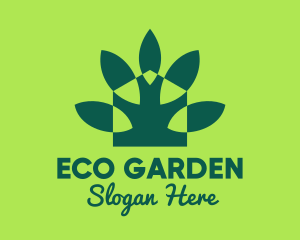 Green Eco Home Gardening logo design