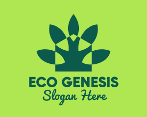 Green Eco Home Gardening logo design