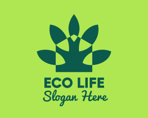 Green Eco Home Gardening logo design