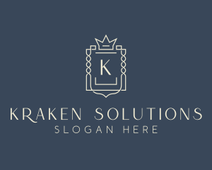 Elegant Royal Shield logo design