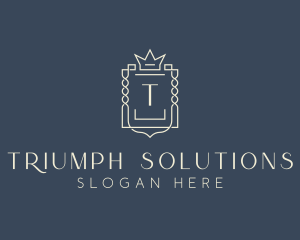 Elegant Royal Shield logo design