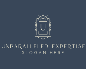 Elegant Royal Shield logo design