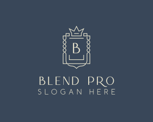 Elegant Royal Shield logo design