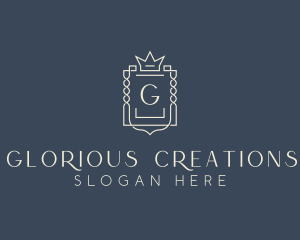 Elegant Royal Shield logo design