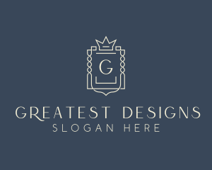 Elegant Royal Shield logo design