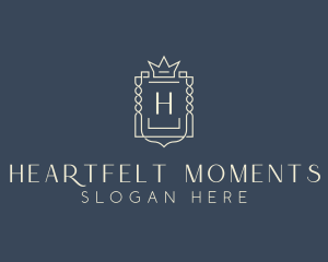 Elegant Royal Shield logo design