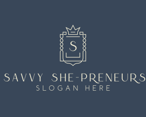 Elegant Royal Shield logo design