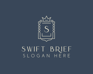 Elegant Royal Shield logo design