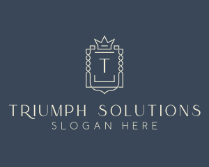 Elegant Royal Shield logo design