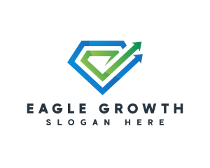 Diamond Investment Growth logo design