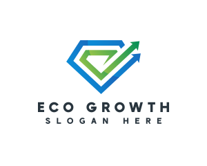 Diamond Investment Growth logo design