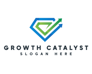 Diamond Investment Growth logo design