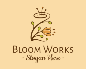 Flower Bloom Plant logo design