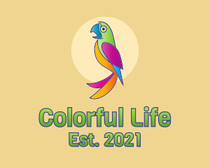 Colorful Parrot Bird  logo design