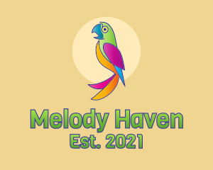 Colorful Parrot Bird  logo