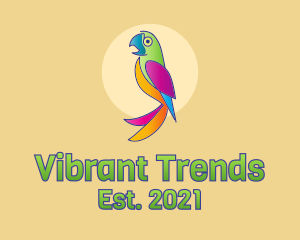 Colorful Parrot Bird  logo