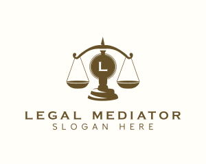 Law Justice Scale logo design