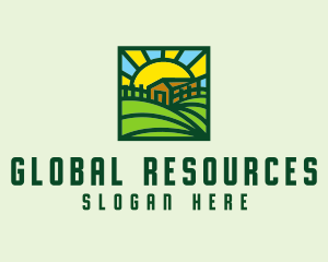 Sun Farmhouse Landscape logo