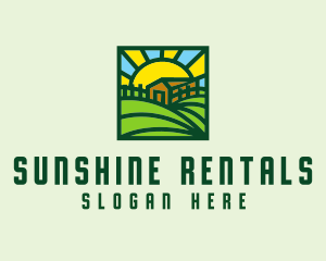 Sun Farmhouse Landscape logo