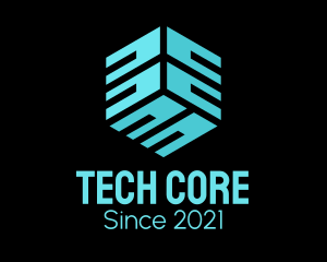 Tech Cyber Cube  logo design