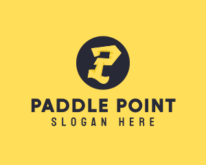 Yellow Letter P logo design