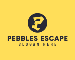 Yellow Letter P logo design