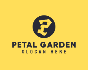 Yellow Letter P logo design