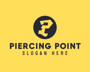 Yellow Letter P logo design