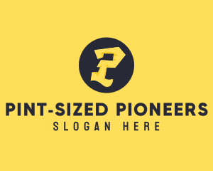 Yellow Letter P logo design