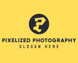 Yellow Letter P logo design