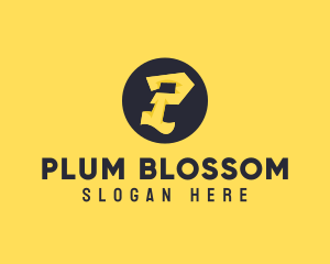 Yellow Letter P logo design