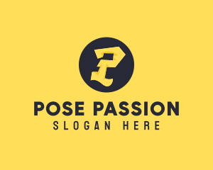 Yellow Letter P logo design