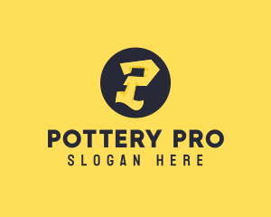 Yellow Letter P logo design