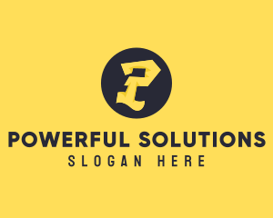 Yellow Letter P logo design