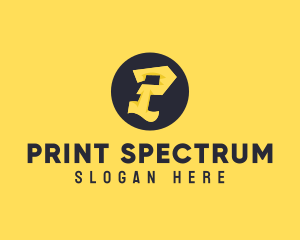 Yellow Letter P logo design