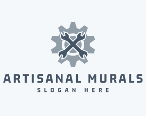 Mechanical Wrench Repair logo design