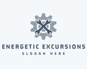 Mechanical Wrench Repair logo design