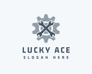 Mechanical Wrench Repair logo design