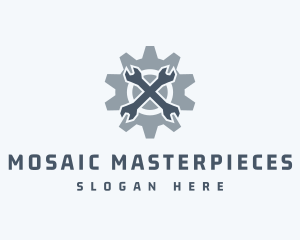 Mechanical Wrench Repair logo design