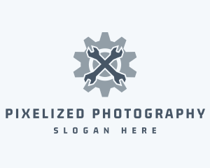 Mechanical Wrench Repair logo design