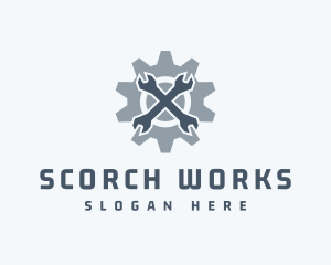 Mechanical Wrench Repair logo design