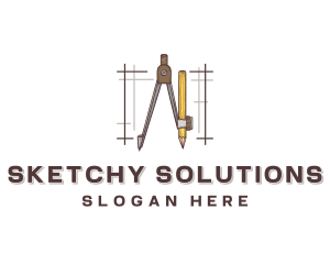 Architect Drawing Compass logo