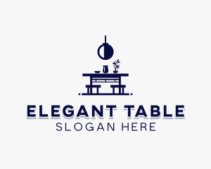 Furniture Table Interior logo design