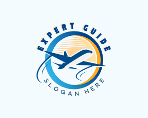 Airplane Travel Agency logo design