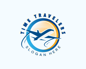 Airplane Travel Agency logo design