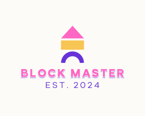 Children Toy Blocks logo design