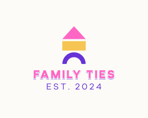 Children Toy Blocks logo design