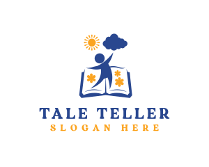 Creative Storyteller Book logo design