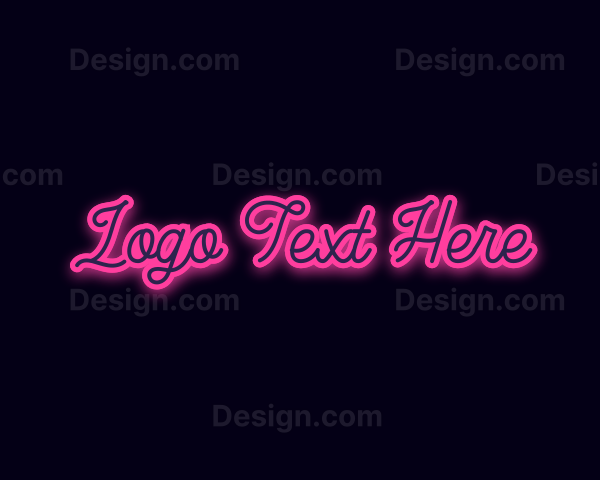 Light Glow Script Logo